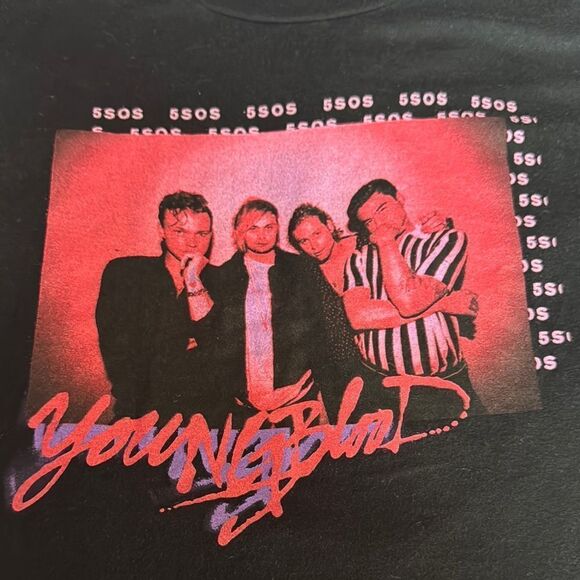 5SOS Bravado Black Graphic T-Shirt - Picture 2 of 4